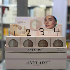 ANYLADY Duo Baked Highlighter Compact – 2-in-1 Shimmer & Glow Powder ANYLADY
