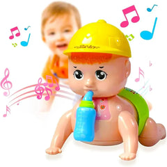 Musical Baby Crawling Toy for Kids with 3D Lights & Music – Multicolor Cosmia.pk