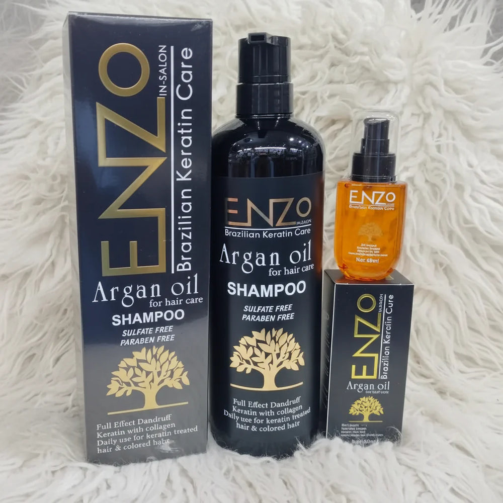 Enzo Argan Oil Shampoo + Enzo Argan Oil Hair Serum – 2 in 1 Deal Enzo