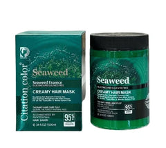 Seaweed Smooth and Shiny Creamy Hair Mask for Dry Frizz Hair - 1000ml Citation color