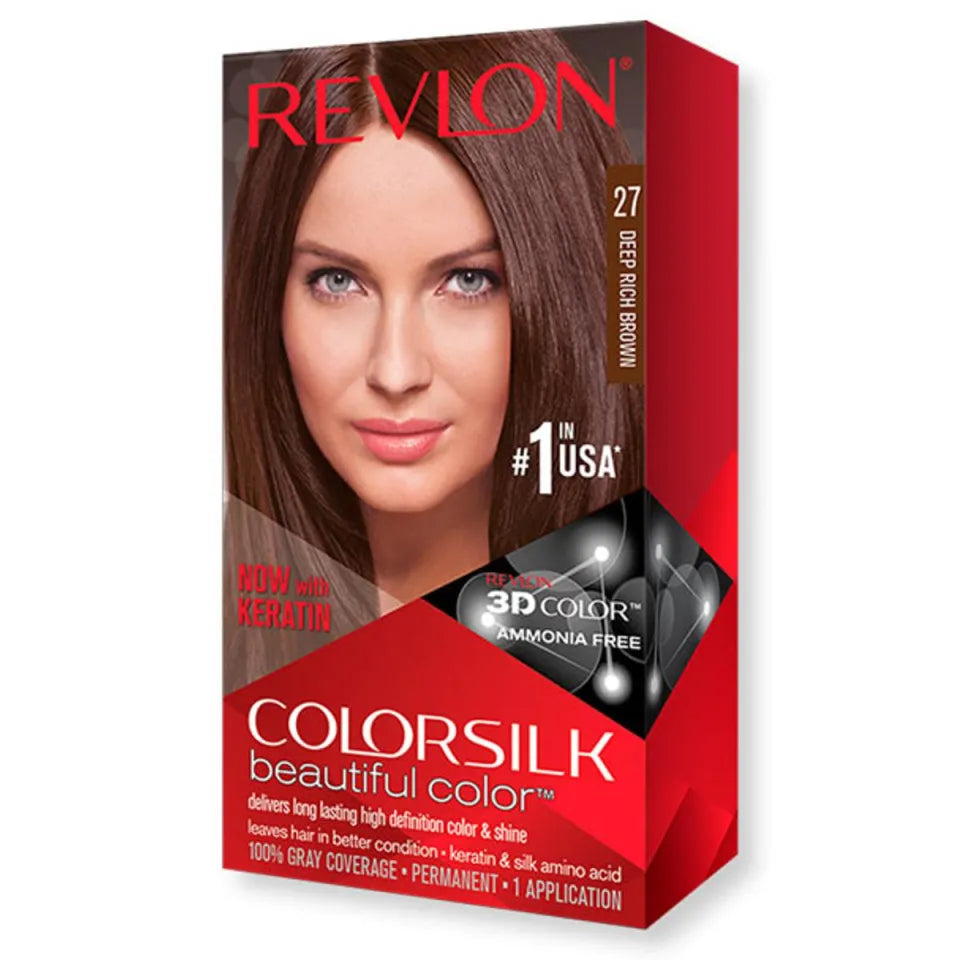 REVLON (Italy) 27 Deep Rich Brown 3D Hair Color Revlon