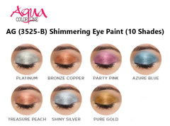 Aqua Color Line Shimmer Eyeshadow | Eye Shimmering Paint Aqua Color Line