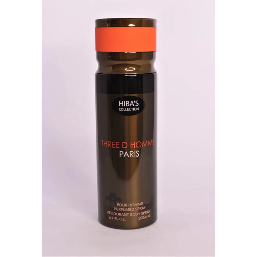 Hiba's Collection Deodorant Three d Homme Paris 200ml Hiba's Collection