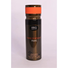 Hiba's Collection Deodorant Three d Homme Paris 200ml Hiba's Collection