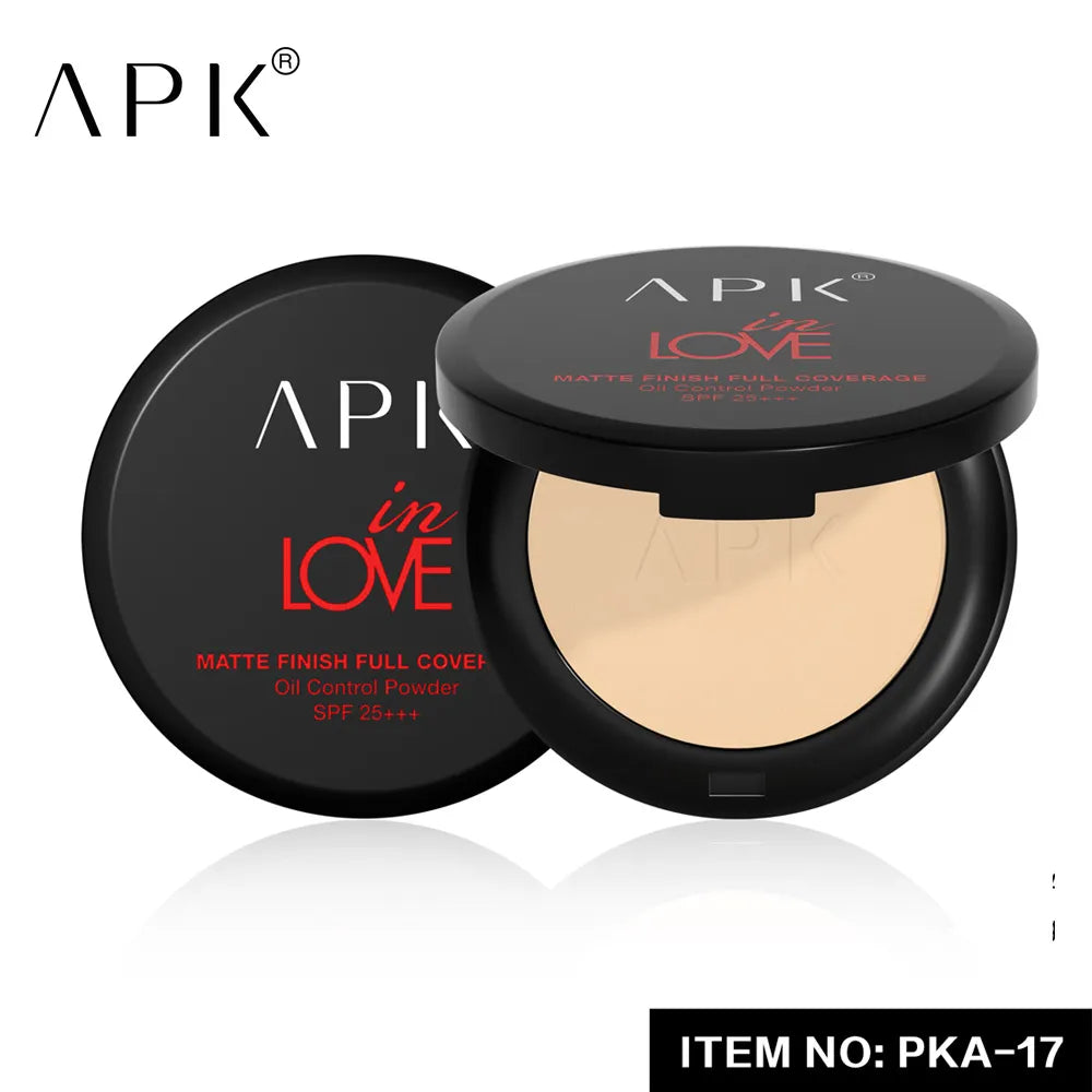 APK Matte Finish Full Coverage Oil Control Powder SPF25+++ APK