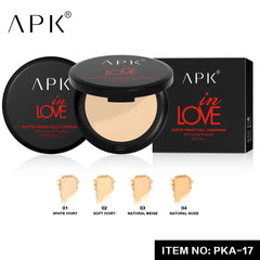 APK Matte Finish Full Coverage Oil Control Powder SPF25+++ APK