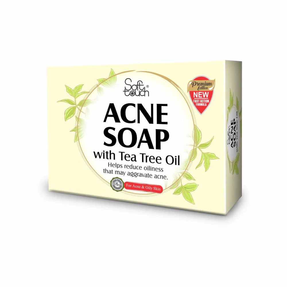 Soft Touch Acne Soap With Active Tea Tree Oil - 115gm Soft Touch