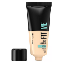 Original Maybelline Fit Me Foundation, Matte & Poreless, Full Coverage Blendable Normal to Oily Skin, 30ml Maybelline
