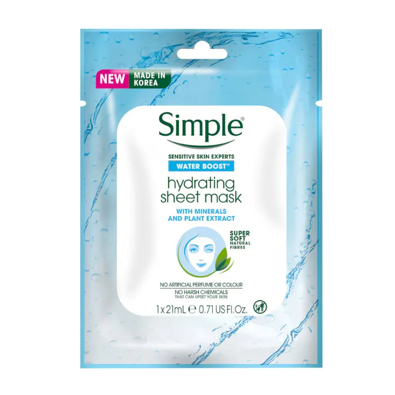 Simple Water Boost Hydrating Sheet Mask Simple