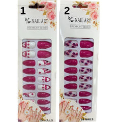 24 Pcs Nail Art Premium Series Fake Nails Nail art