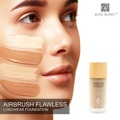 RoseBerry Airbrush Flawless Stays All Day & Night Liquid Foundation Rose berry