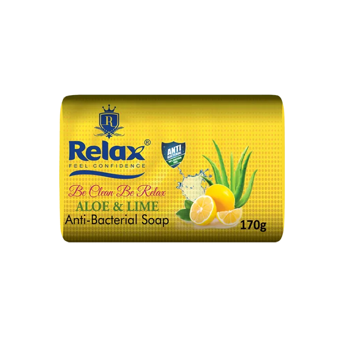 Relax Aloe and Lime Anti-Bacterial Soap - 170gm Relax