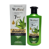 Wellice 7 in 1 Anti - Hair Loss Aloe vera Hyalruonic Acid & Soothing Frizz Shampoo 400g Wellice