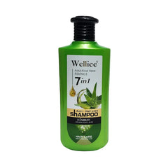 Wellice 7 in 1 Anti - Hair Loss Aloe vera Hyalruonic Acid & Soothing Frizz Shampoo 400g Wellice