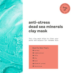 Freeman Anti-Stress Dead Sea Minerals Clay Mask 75ml Freeman