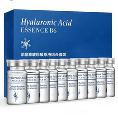 Bioaqua Hyaluronic Acid Essence B6 Moisturizing Anti‑Wrinkle Facial Serum - 10Pcs × 5ml Bioaqua