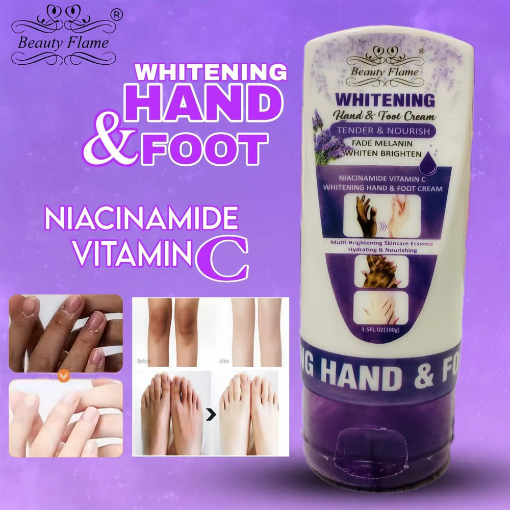 BEAUTY FLAME Hand And Foot Whiteing Niacinamide And Vitamin C Cream 100g Beauty Flame