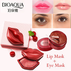 BIOAQUA 60Pcs Eye Mask & 20 Pcs Lip Mask Set Bioaqua