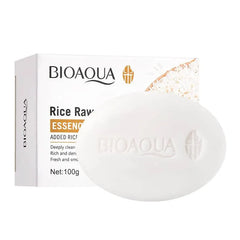 BIOAQUA Rice Raw Pulp Face And Body Oil Control Soap 100g Bioaqua