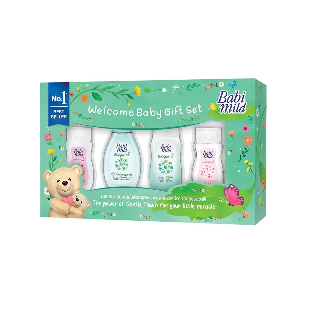 Babi Mild The Natural Baby Gift Set, 4-Pack Babi Mild