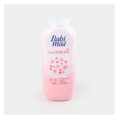 Babi Mild White Sakura Organic Baby Powder, Gentle For Newborn/0+ Babi Mild
