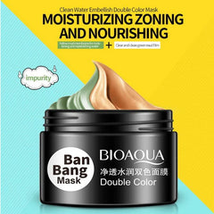 BIOAQUA Double Color Face Mask for Cleansing - BanBang Mud Mask 50g+50g Bioaqua
