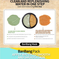BIOAQUA Double Color Face Mask for Cleansing - BanBang Mud Mask 50g+50g Bioaqua