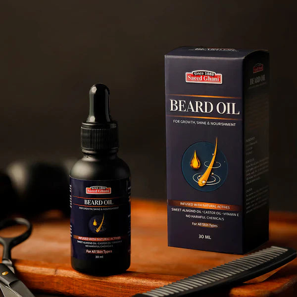 Saeed Ghani Beard Oil, For All Skin Types - 30ml Saeed Ghani