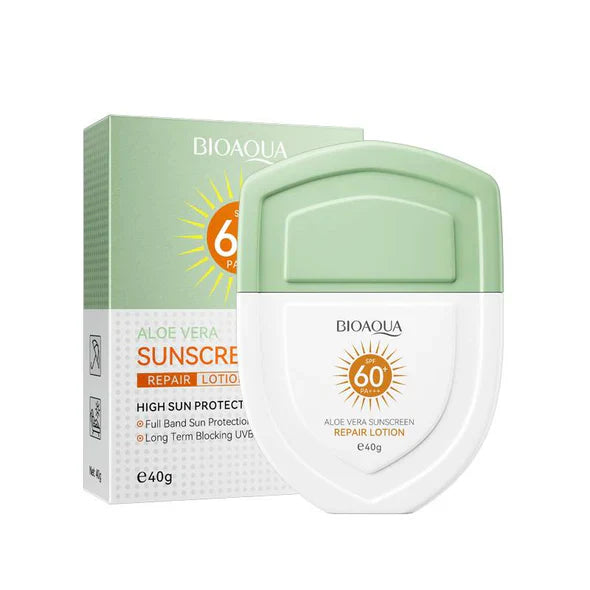 Bioaqua Spf60+ Pa+++ Aloe Vera Sunscreen Repair Lotion - 40g Bioaqua