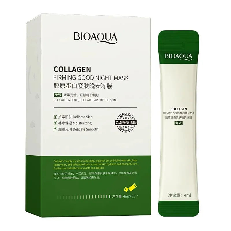 Bioaqua - Collagen Firming Good Night Mask - 20Pcs Bioaqua