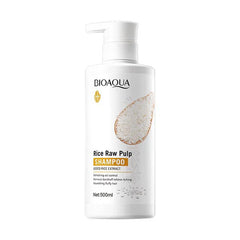 Bioaqua Rice Raw Pulp Removal Dandruff Shampoo - 500ml Bioaqua
