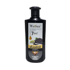 Wellice 7 in 1 Anti - Hair Loss Black Sesame Hyalruonic Acid & Soothing Frizz Shampoo 400g Wellice