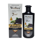 Wellice 7 in 1 Anti - Hair Loss Black Sesame Hyalruonic Acid & Soothing Frizz Shampoo 400g Wellice
