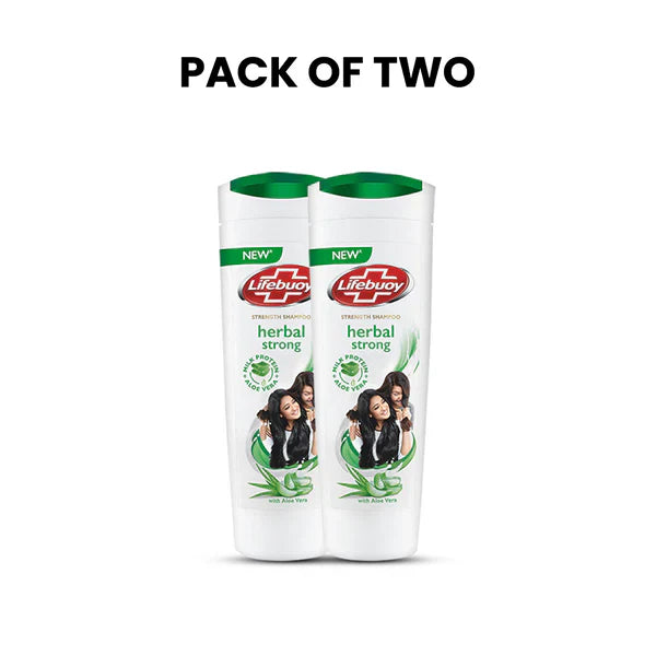 Bundle - Pack of 2 Lifebuoy Shampoo Herbal - 370Ml Lifebuoy