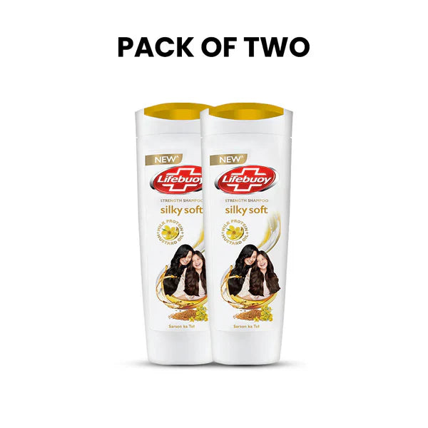 Bundle - Pack of 2 Lifebuoy Shampoo Soft & Silky - 370Ml Lifebuoy