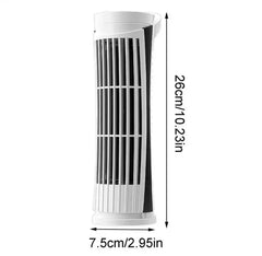 Electric Fan With LED Lights, Rechargeable Mini Tower Cooling Fan Cosmia.pk