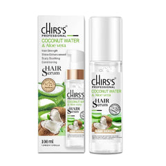 CHIRS'S Professional Coconut Water And Aloe Vera Hair Serum - 100ml Chirs's