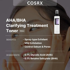 Cosrx AHA BHA Clarifying Treatment Toner - 150ml Cosrx