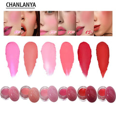 Chanlaya 6 Pcs Cheek & Lip Creamy Blush Chanlanya
