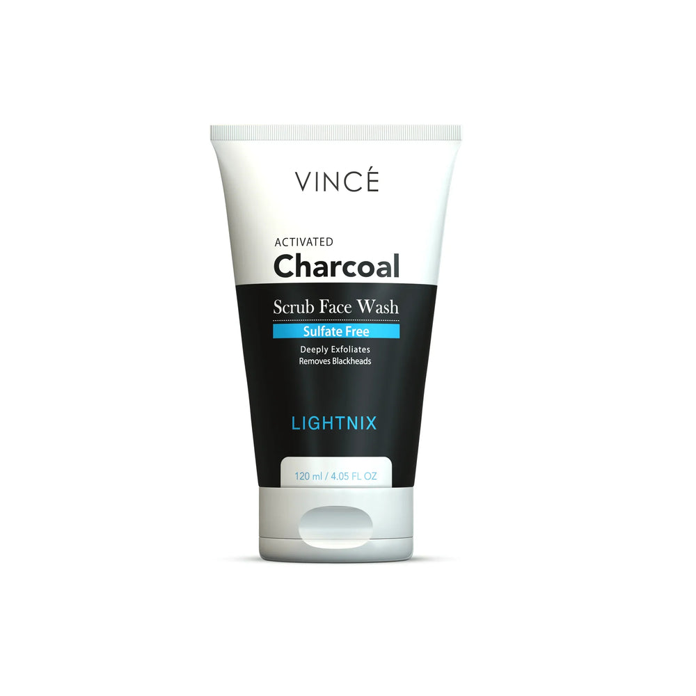 Vince Charcoal Scrub Face Wash For Women - 120ml Vince
