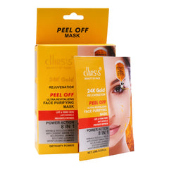 Chirs's 24k Gold Rejuvenation Peel Off Mask 8 in 1 Face Purifying Chirs's