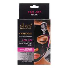 Chirs's Charcoal Soothing Repair Peel Off Mask 8 in 1 Face Purifying Chirs's