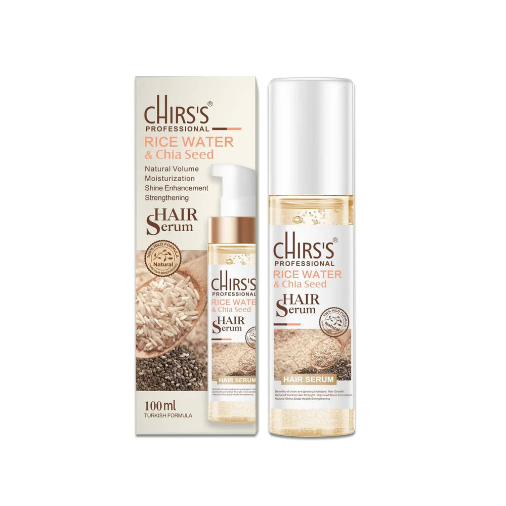 Chris's Professional Rice Water & Chia Seed Hair Serum - 100ml Chirs's