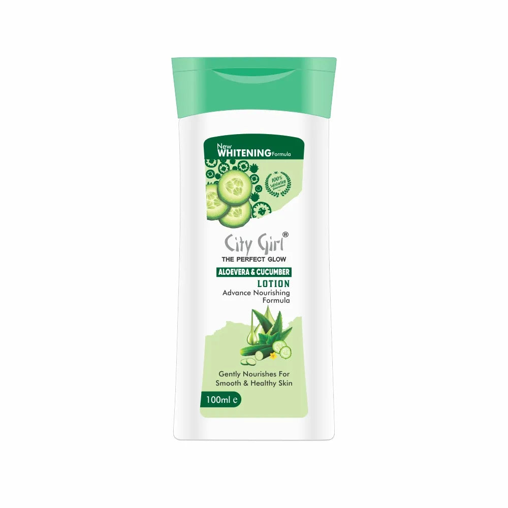 City Girl Aloe Vera & Cucumber Moisturizing Lotion - 100ml City Girl