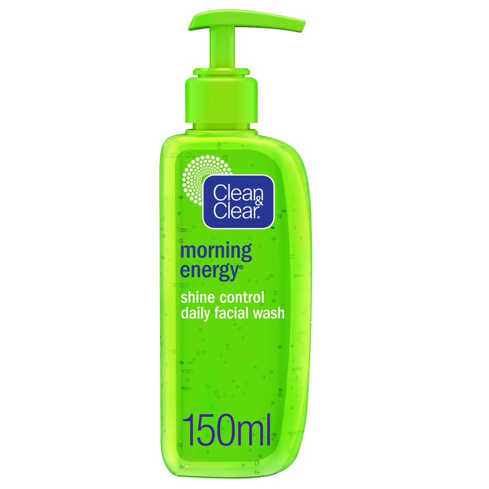 Clean & Clear Morning Energy Shine Control Daily Facial Wash, Oil-Free - 150ml Clean & Clear