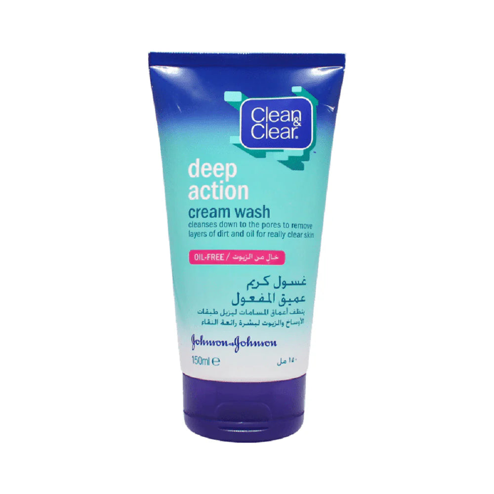 Clean & Clear Deep Action Cream Wash - 150ml Clean & Clear