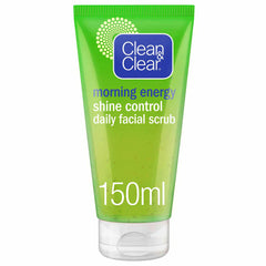 Clean & Clear Morning Energy Shine Control Daily Facial Scrub, Oil-Free - 150ml Clean & Clear