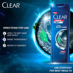 Clear Men Triple Anti-Dandruff Cool Black Shine Shampoo - 80ml Clear
