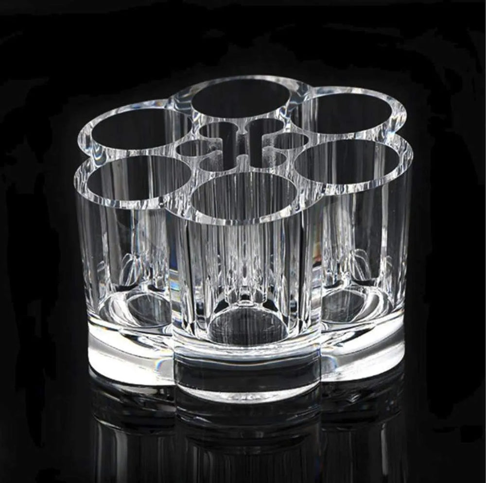 Clear Acrylic Makeup Organizer Lipstick Storage Box Crystal Nail Polish Display Case 6 Cosmia