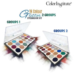 Color Institute 18 Color Glitter EyeShadow Kit Color Institute